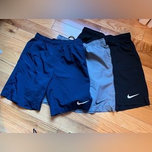 Nike mens dri fit shorts, size small, 3 pair bundle!